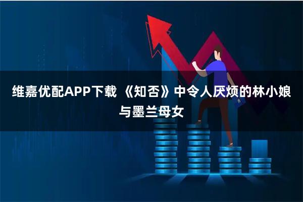 维嘉优配APP下载 《知否》中令人厌烦的林小娘与墨兰母女